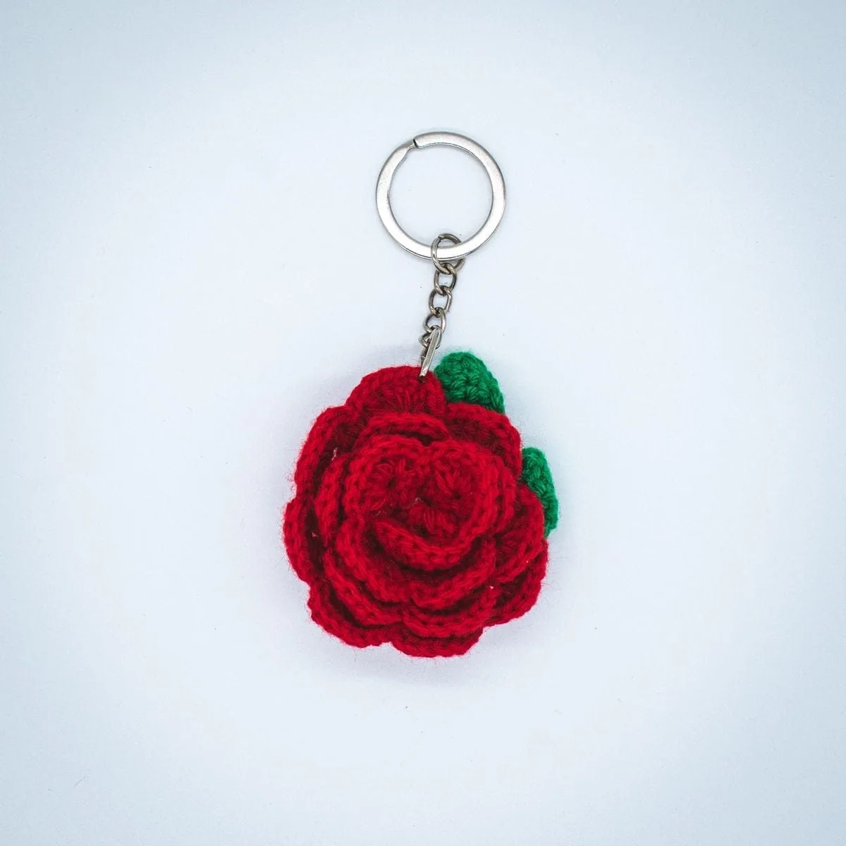 Handmade Crochet Bow Keychain