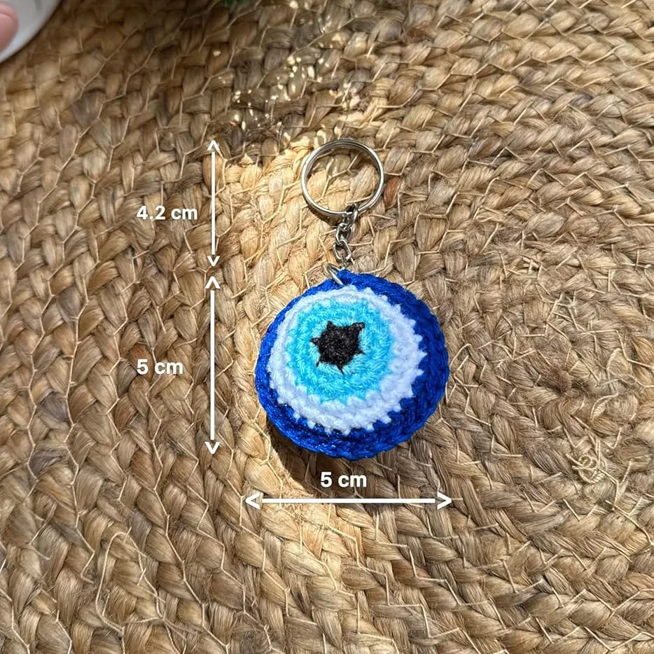 Handmade Crochet Sunflower Keychain